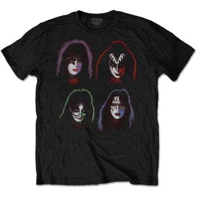 Produktbild von Kiss Faces Black XL T-Shirt