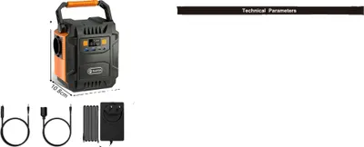 Produktbild von Tragbare Powerstation, 172,8 Wh Kapazität, 200 W Ausgang, 1728Wh 200W A201