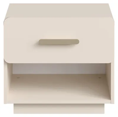 Produktbild von Masseno Nachttisch LOKIRN Nachtschrank Beistelltisch für Schlafzimmer 54,2 x 48 x 41,5 cm Beige