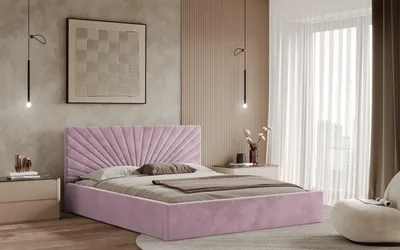 Obrázek produktu pro Postel BACOLI 160x200 růžová s úložným prostorem