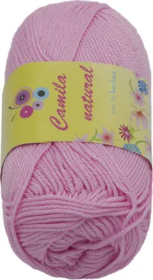 Obrázok produktu pre Priadza CAMILA prírodná - 50g / 125 m - Ružová