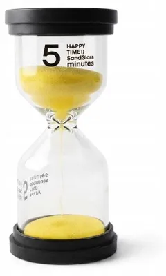 Produktbild von Sanduhr 5 Minuten Eieruhr für Kinder Pomodoro Timer Kurzzeitmesser Küche Deko Bunt