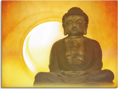 Produktbild von ARTland Leinwandbild Buddha 2 Größe: 120x90 cm