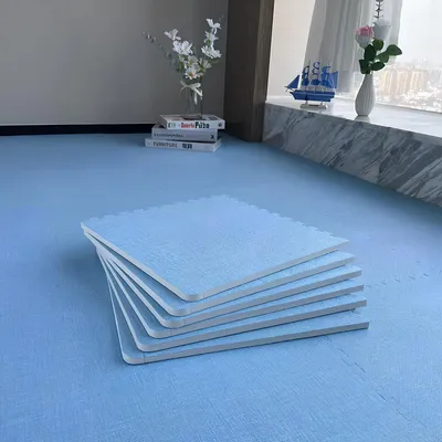 Produktbild von 10 Stück zusammensetzbare Leinenmatten, 30 x 30 cm, ideal für Schlafzimmer, Wohnheime und Wohnzimmer