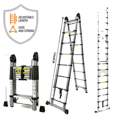 Produktbild von Teleskopleiter, Edelstahl, EN131 , 2,5M und 2,5M