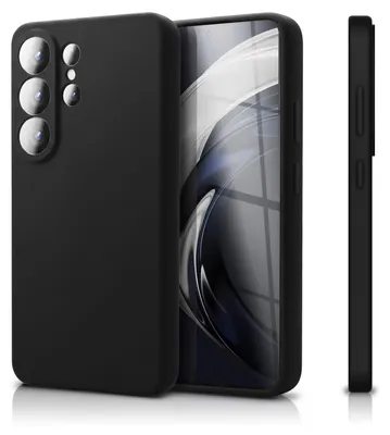 Zdjęcie produktu dla Etui silikonowe NALIA do Samsunga Galaxy S26 Ultra – osłona aparatu i wyściółka wewnętrzna – etui Soft-Touch – marka z Berlina – czarny grafitowy