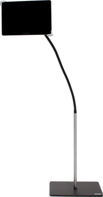 Produktbild von Wissmann Designer Tablet Ständer flex art 183-FX - Säule aus Edelstahl, Sockel schwarz Black für Tablet 8“ bis 13“*