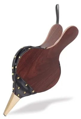Productafbeelding van Blaasbalg, handblaasbalg van hout, voor open haard en barbecue, 43 x 19 cm
