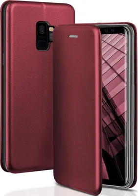 Produktbild von BUSINESS-Case für Samsung Galaxy S9, Farbe:Burgund - Red