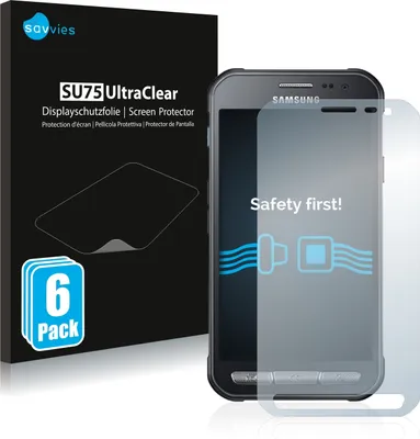 Produktbild von 6x Für Samsung Galaxy XCover 3 Schutzfolie Savvies Displayschutz Display Schutz Folie Klar Transparent