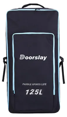 Obrázok produktu pre Veľkokapacitný batoh na paddleboard, batoh na SUP, s ľahkým prístupom k obsahu, ľahký, cestovný, outdoorový, dobrodružný, čierny, 125 l
