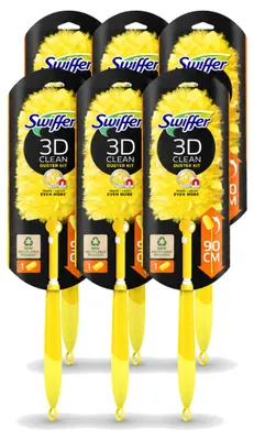 Produktbild von 6 x Swiffer Duster XXL Teleskop-Staubwedel mit 90 cm Griff und 1 Staubtuch - Vorteilspackung - 6 Stücke