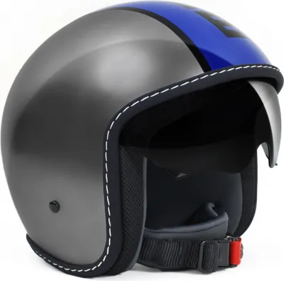 Zdjęcie produktu dla MOMO Blade Glossy Blue Jethelm, blau/silber, XXS (54)