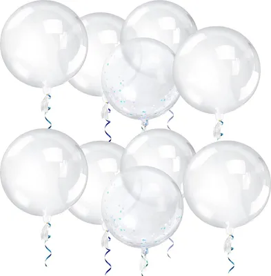 Produktbild von 10 transparente Ballons - 24 Zoll transparente Riesenballons für Geburtstag, Hochzeit, Party - 50 cm.