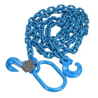 Produktbild von G100 Gleitkette mit Rundprofil, 2 Haken + Verbindungsglied, 3 m