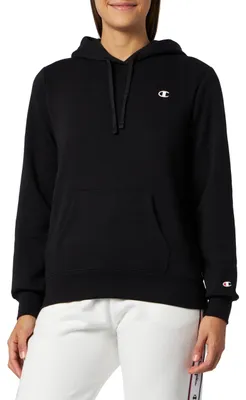 Produktbild von Champion Legacy Basics W-Light Powerblend Fleece Sweatshirt mit Kapuze für Damen, Schwarz, XXL