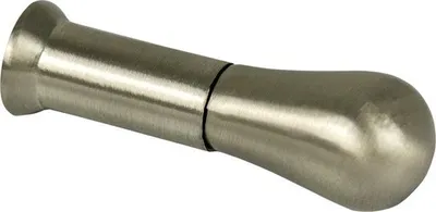 Produktbild von Garderobenhaken Metall Zamak nickel matt glanz ⌀ 18x56 mm
