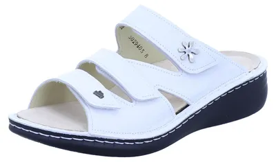 Produktbild von Finn Comfort Grenada supersofte Pantolette, Damen, Leder, Weiss, lose Einlagen - Passformübersicht Finn comfort Marken Finn Comfort FinnMellow, Weiß, leder (clio)