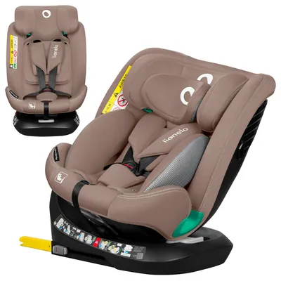 Produktbild von Lionelo Autokindersitz Bastiaan One i-Size, ab Geburt bis 12 Jahren, ab 0 kg bis 36 kg, Dri-Seat, 360 Grad - Beige Sand