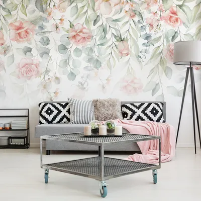 Produktbild von Fototapety na stenu VLIES 300x210 Tapety na stenu ROSES 3D Akvarel Kvety Obývacia izba Spálňa Moderné fototapety XXL Nástenná dekorácia Abstraktný luxus