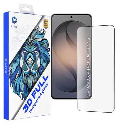 Obrázok produktu pre Lito – 3D Full Cover ochranné sklo pre Samsung Galaxy S26 – čierne