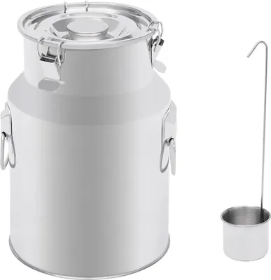 Produktbild von Milchbehälter - Milchkanne 28 l - Edelstahl - Transportkanne - Silber