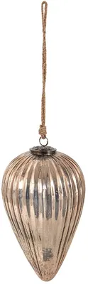 Obrázok produktu pre Zlatá vianočná guľa XL Clayre & Eef, Ø 15 x 26 cm