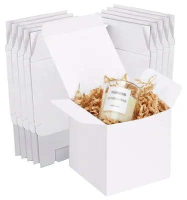 Productafbeelding van 15 Stuks Geschenkdozen met Deksel, Kartonnen Dozen 13x13x13 cm, Herbruikbaar