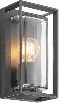 Produktbild von Arcchio Außenwandleuchte Ismera, anthrazit, E27, IP65