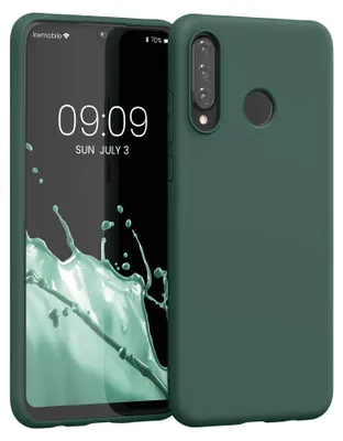 Produktbild von kwmobile Handyhülle für Huawei P30 Lite Hülle - TPU Case - Kabelloses Laden - Schutzhülle Cover in Tannengrün