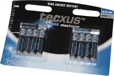 Produktbild von LR03/AAA (Micro) Batterie, 10 Stk. im Blister Alkali-Mangan Batterie (Alkaline), 1,5 V