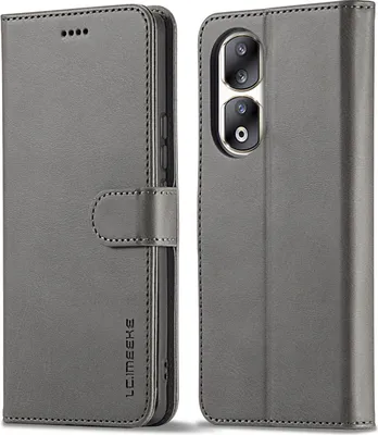 Immagine prodotto di Custodia per Honor 90 Pro Custodia flip in pelle con chiusura magnetica e supporto, custodia protettiva Grigio