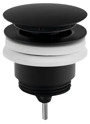 Produktbild von Ablaufgarnitur 5/4“, klick-klack, großer Stopfen, 10-45mm, Schwarz matt