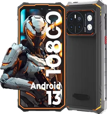 Produktbild von HOTWAV Cyber 13 PRO Outdoor Smartphone ohne Vertrag 20GB+256GB 10800mAh 6,6" FHD+ 64MP Android 13 Outdoor Handy NFC/OTG/Dual SIM 4G, Orange