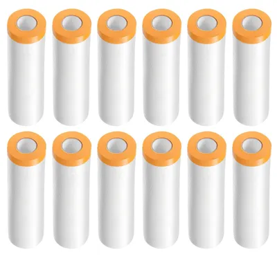 Image de 12 rouleaux de film de protection adhésif pour peintres 150 cm x 20 m