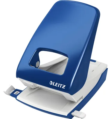 Immagine prodotto di LEITZ Nexxt 5138, blu Capacità di perforazione: 40 fogli, base in metallo, plastica (5138-00-35)
