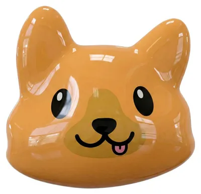 Produktbild von Kleiderhaken mit Hunde Motiv, Beige, bohrfrei, 10 kg Tragkraft, für Heizkörper & Wand (Rohre 15-28mm)