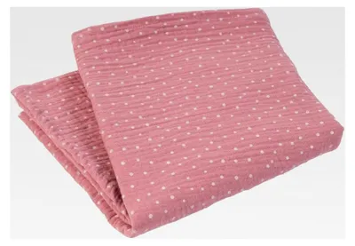 Produktbild von Mulltuch für Babys aus 100% Baumwolle, Spucktuch in Rosa, 65x65 cm - Geeignet als Mullwindel und Moltontuch, Für Jungen und Mädchen