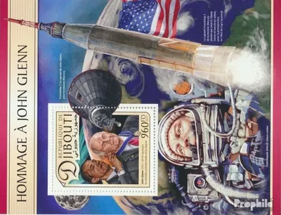 Produktbild von Briefmarken Dschibuti 2017 Mi Block 638 (kompl. Ausg.) postfrisch John Glenn