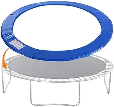 Zdjęcie produktu dla Podkładki ochronne do trampoliny, średnica 183 cm, niebieskie, odporne na promieniowanie UV, podkładka zabezpieczająca