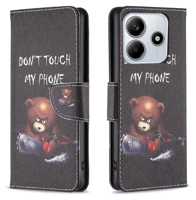 Produktbild von Für Xiaomi Redmi Note 14 5G Kunstleder Motiv Design Book Wallet Tasche Hülle