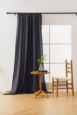 Obrázek produktu pro Tmavě šedý závěs OXFORD 140x250 cm Zavěšení: Řasící páska