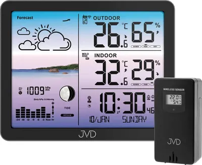 Obrázek produktu pro Rádiem řízená meteorologická stanice JVD RB3566.1