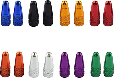 Imagen del producto de Tapas para válvulas de bicicleta, tipo francés, 16 unidades, de varios colores, accesorio para bicicleta