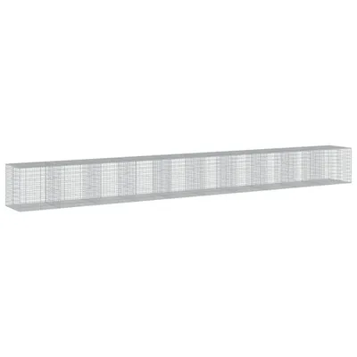 Produktbild von vidaXL Gabione mit Deckel 1000x100x100 cm Verzinktes Eisen