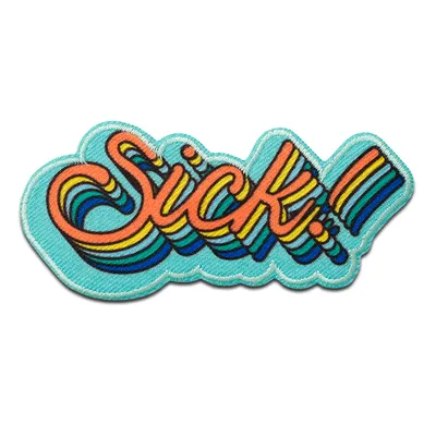 Produktbild von Mono Quick 08068 Sick! Schriftzug Bügelbild, Patch, ca. 4,2 x 9 cm