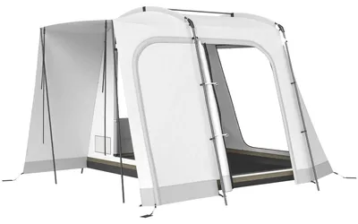 Produktbild von Heckzelt für 2-4 Personen, 320 x 280 x 205 cm 2 in 1 Autozelt wasserdicht Tunnelzelt mit 4 Türen Fenster Bodenplane
