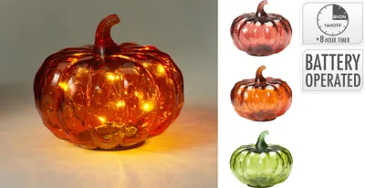 Zdjęcie produktu dla Słoik na dynię z diodą LED HERBST