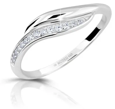 Immagine prodotto di Elegante anello in argento con zirconi M00210 - Circonferenza: 56 mm