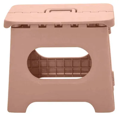 Produktbild von Klapphocker Kunststoff Ein Stück, Nude Pink, Klein Für Außenbereich Und Haushalt